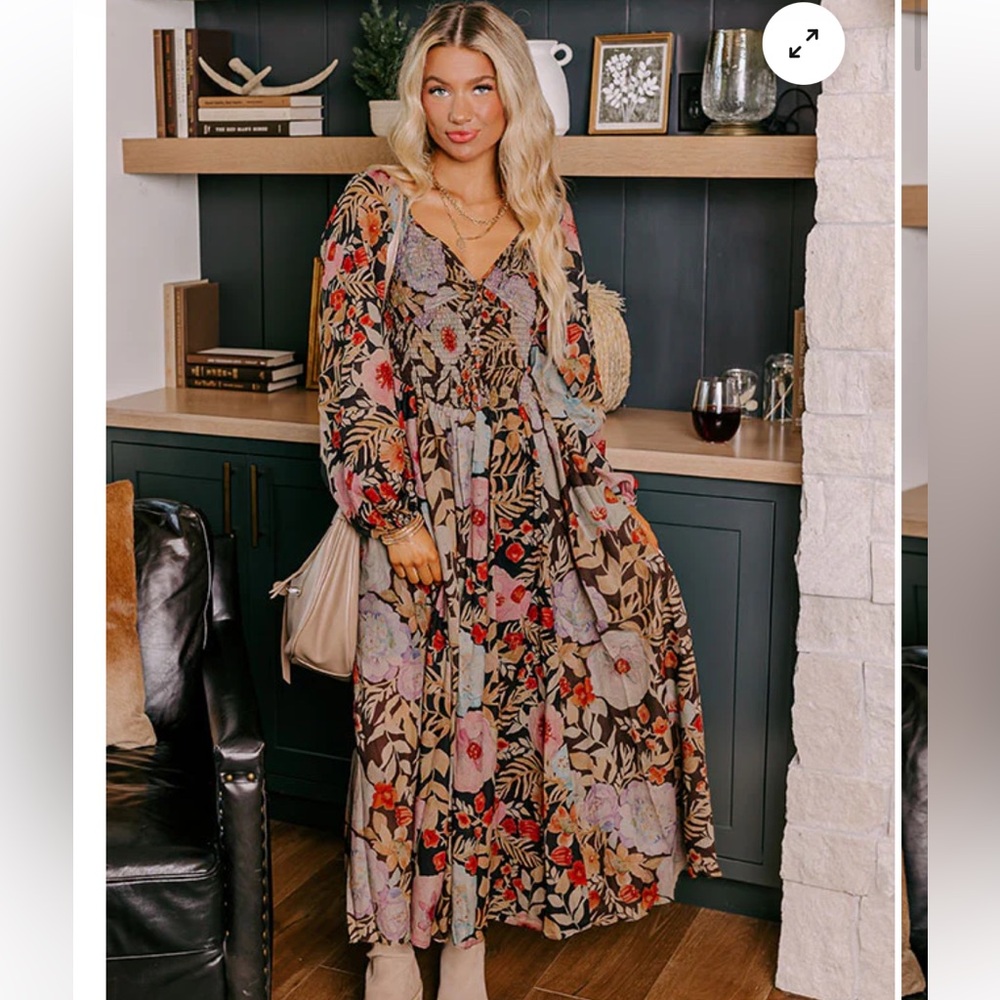 Floral Maxi Dress - Multicolor